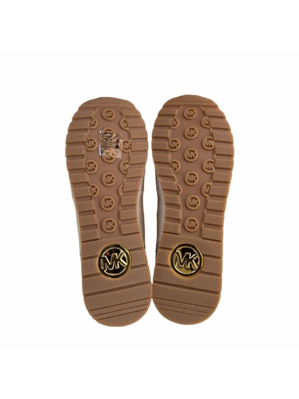 ✨Michael Kors Maddy Trainer Sneaker Vanilla Brown Gold Sz 7.5 Women Shoes Casual - Picture 7 of 10